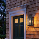 Norfield Sconce shown in the Matte Black finish with a Clear shade - 9421-H-BK-CL 2