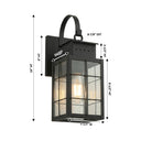 Norfield Sconce shown in the Matte Black finish with a Clear shade - 9421P-H-BK-CL 1