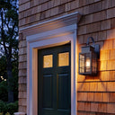 Norfield Sconce shown in the Matte Black finish with a Clear shade - 9421P-H-BK-CL 2