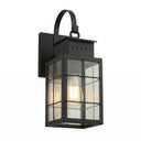 Norfield Sconce shown in the Matte Black finish with a Clear shade - 9421P-H-BK-CL 
