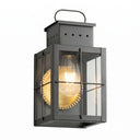 Norfield Sconce shown in the Matte Black finish with a Clear shade - 9431-H-BK-CL