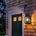 Norfield Sconce shown in the Matte Black finish with a Seedy shade - 9421-H-BK-SDY 2