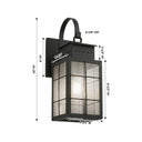 Norfield Sconce shown in the Matte Black finish with a Seedy shade - 9421P-H-BK-SDY 1