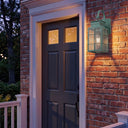 Norfield Sconce shown in the Verde Green finish with a Clear shade - 9421P-H-VG-CL 2