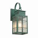 Norfield Sconce shown in the Verde Green finish with a Clear shade - 9421P-H-VG-CL 
