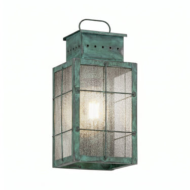 Norfield Sconce shown in the Verde Green finish with a Seedy shade - 9421-H-VG-SDY