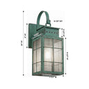 Norfield Sconce shown in the Verde Green finish with a Seedy shade - 9421P-H-VG-SDY 1