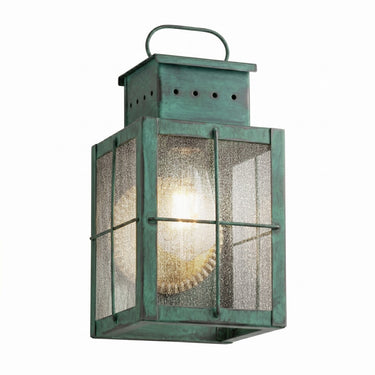 Norfield Sconce shown in the Verde Green finish with a Seedy shade - 9431-H-VG-SDY