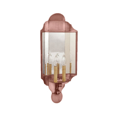 Northeast Lantern 101L-LT2-PM Signature 2 Light 10 inch Wall Sconce Wall Light in Plain Mirror 2