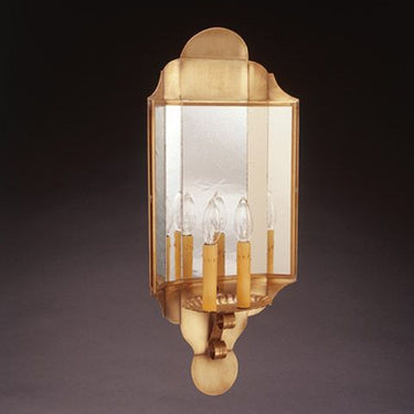 Northeast Lantern 101L-LT2-PM Signature 2 Light 10 inch Wall Sconce Wall Light in Plain Mirror - Crescent Harbor