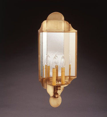 Northeast Lantern 101L-LT2-PM Signature 2 Light 10 inch Wall Sconce Wall Light in Plain Mirror - Crescent Harbor