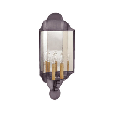 Northeast Lantern 101L-LT2-PM Signature 2 Light 10 inch Wall Sconce Wall Light in Plain Mirror 4