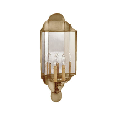 Northeast Lantern 101L-LT2-PM Signature 2 Light 10 inch Wall Sconce Wall Light in Plain Mirror 1
