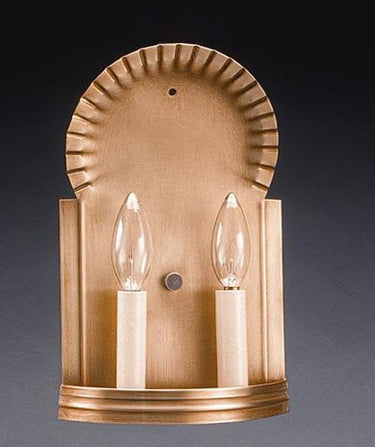 Northeast Lantern 109-LT2 Wall Sconce Crimp Top 2 Candelabra Sockets - Crescent Harbor