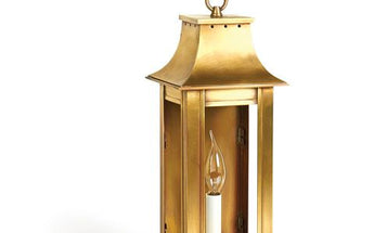 Northeast Lantern 11211-LT1 Coplin Small Square Pagoda Wall 1 Light Candelabra Socket - Crescent Harbor