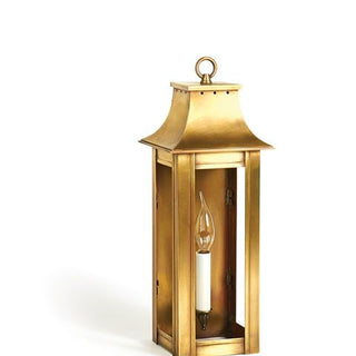 Northeast Lantern 11211-LT1 Coplin Small Square Pagoda Wall 1 Light Candelabra Socket - Crescent Harbor