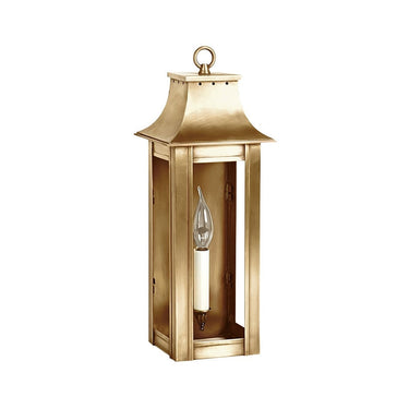 Northeast Lantern 11211-LT1 Coplin Small Square Pagoda Wall 1 Light Candelabra Socket 1