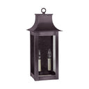 Northeast Lantern 11221-LT2 Coplin Medium Square Pagoda Wall 2 Light Candelabra Sockets Clear Glass 11