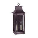Northeast Lantern 11221-LT2 Coplin Medium Square Pagoda Wall 2 Light Candelabra Sockets Clear Glass 12