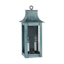 Northeast Lantern 11221-LT2 Coplin Medium Square Pagoda Wall 2 Light Candelabra Sockets Clear Glass 14