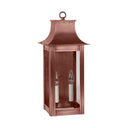 Northeast Lantern 11221-LT2 Coplin Medium Square Pagoda Wall 2 Light Candelabra Sockets Clear Glass 4