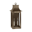 Northeast Lantern 11221-LT2 Coplin Medium Square Pagoda Wall 2 Light Candelabra Sockets Clear Glass 9
