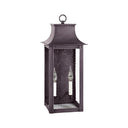 Northeast Lantern 11231-LT2 Coplin Large Square Pagoda Wall 2 Light Candelabra Sockets 12