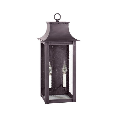 Northeast Lantern 11231-LT2 Coplin Large Square Pagoda Wall 2 Light Candelabra Sockets 12