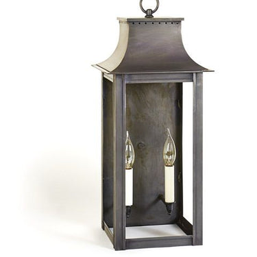 Northeast Lantern 11231-LT2 Coplin Large Square Pagoda Wall 2 Light Candelabra Sockets - Crescent Harbor
