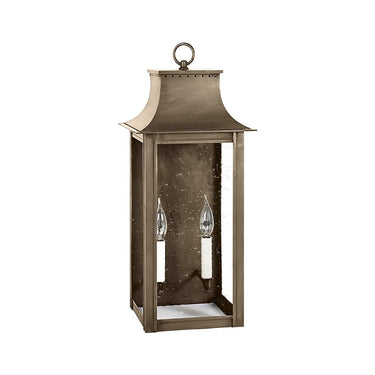 Northeast Lantern 11231-LT2 Coplin Large Square Pagoda Wall 2 Light Candelabra Sockets 8