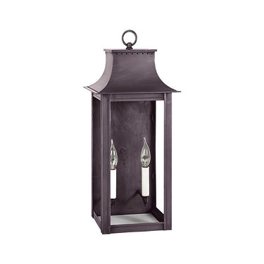 Northeast Lantern 11231-LT2 Coplin Large Square Pagoda Wall 2 Light Candelabra Sockets 10