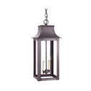 Northeast Lantern 11232-LT2 Coplin Large Square Pagoda Hanging 2 Light Candelabra Sockets Clear Glass 36" Chain 10