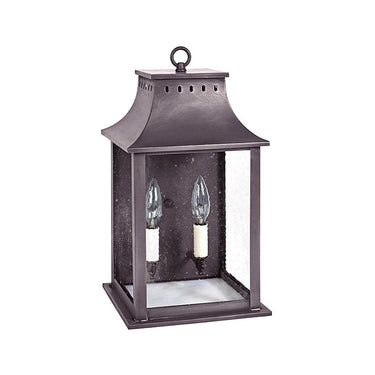 Northeast Lantern 11311-LT2 Rockland Small Square Pagoda Wall 2 Light Candelabra Sockets 12