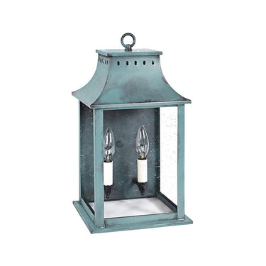 Northeast Lantern 11311-LT2 Rockland Small Square Pagoda Wall 2 Light Candelabra Sockets 14