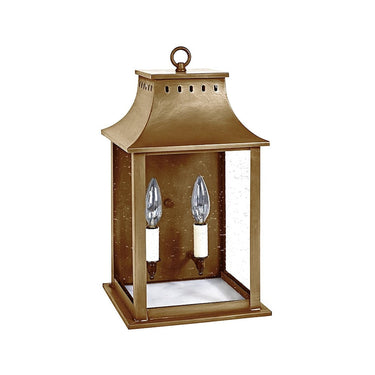 Northeast Lantern 11311-LT2 Rockland Small Square Pagoda Wall 2 Light Candelabra Sockets 2