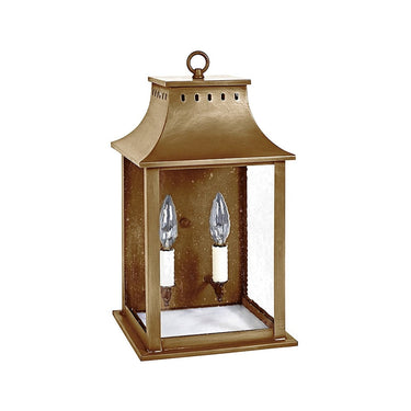 Northeast Lantern 11311-LT2 Rockland Small Square Pagoda Wall 2 Light Candelabra Sockets 3