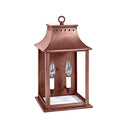 Northeast Lantern 11311-LT2 Rockland Small Square Pagoda Wall 2 Light Candelabra Sockets 4