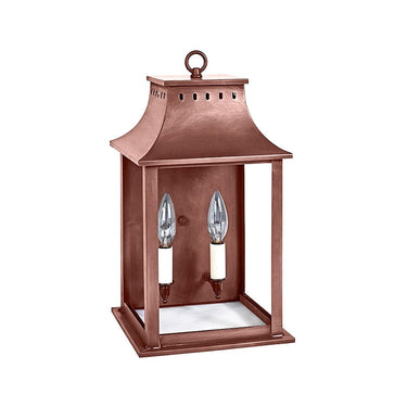 Northeast Lantern 11311-LT2 Rockland Small Square Pagoda Wall 2 Light Candelabra Sockets 4