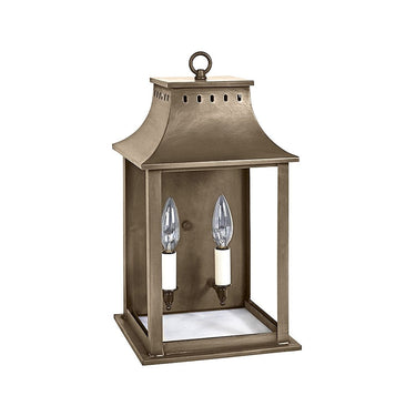 Northeast Lantern 11311-LT2 Rockland Small Square Pagoda Wall 2 Light Candelabra Sockets 7