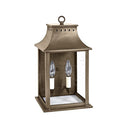 Northeast Lantern 11311-LT2 Rockland Small Square Pagoda Wall 2 Light Candelabra Sockets 8