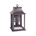 Northeast Lantern 11311-LT2 Rockland Small Square Pagoda Wall 2 Light Candelabra Sockets 10