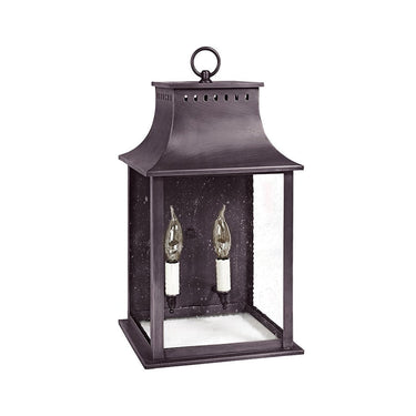 Northeast Lantern 11321-LT2 Rockland Medium Square Pagoda Wall 2 Light Candelabra Sockets 12