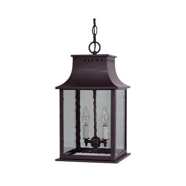 Northeast Lantern 11322-LT2 Rockland Medium Square Pagoda Hanging 2 Light Candelabra Sockets 11