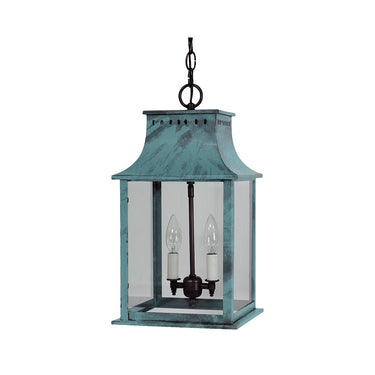 Northeast Lantern 11322-LT2 Rockland Medium Square Pagoda Hanging 2 Light Candelabra Sockets 13