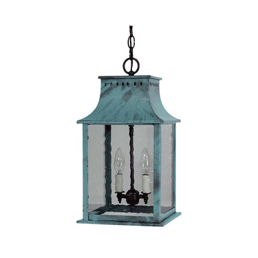 Northeast Lantern 11322-LT2 Rockland Medium Square Pagoda Hanging 2 Light Candelabra Sockets 14