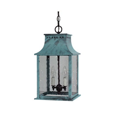 Northeast Lantern 11322-LT2 Rockland Medium Square Pagoda Hanging 2 Light Candelabra Sockets 15