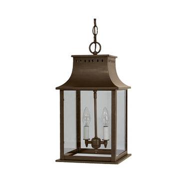 Northeast Lantern 11322-LT2 Rockland Medium Square Pagoda Hanging 2 Light Candelabra Sockets 7