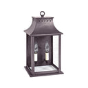 Northeast Lantern 11331-LT2 Rockland Large Square Pagoda Wall 2 Light Candelabra Sockets 12