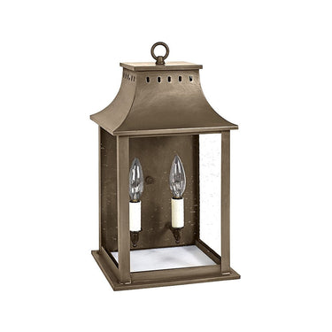 Northeast Lantern 11331-LT2 Rockland Large Square Pagoda Wall 2 Light Candelabra Sockets 8