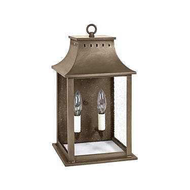 Northeast Lantern 11331-LT2 Rockland Large Square Pagoda Wall 2 Light Candelabra Sockets 9